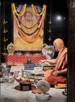 Jalabhisheka and Shodashopachara Puja by HH Swamiji on Samaradhana Divasa of HH Shrimat Pandurangashram Swamiji. SCM-Karla.(16 June 2026)
